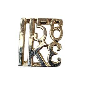 Vintage 1956 IKE Campaign Pin Gold Tone Dwight Eisenhower Political Lapel Pin